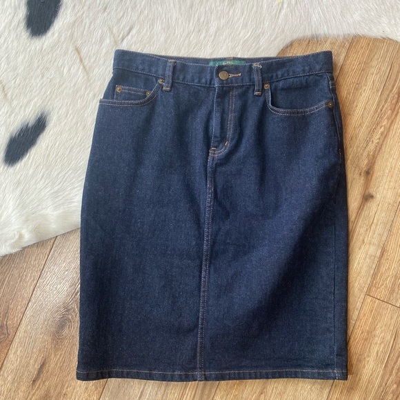Lauren Ralph Lauren denim skirt - Picture 1 of 9
